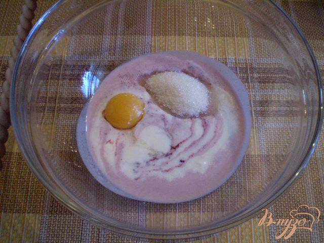 Фото приготовление рецепта: Нежные оладьи на йогурте шаг №3