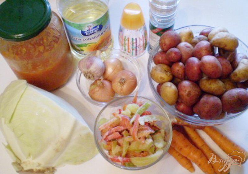 Фото приготовление рецепта: Овощи тушеные в томате шаг №1