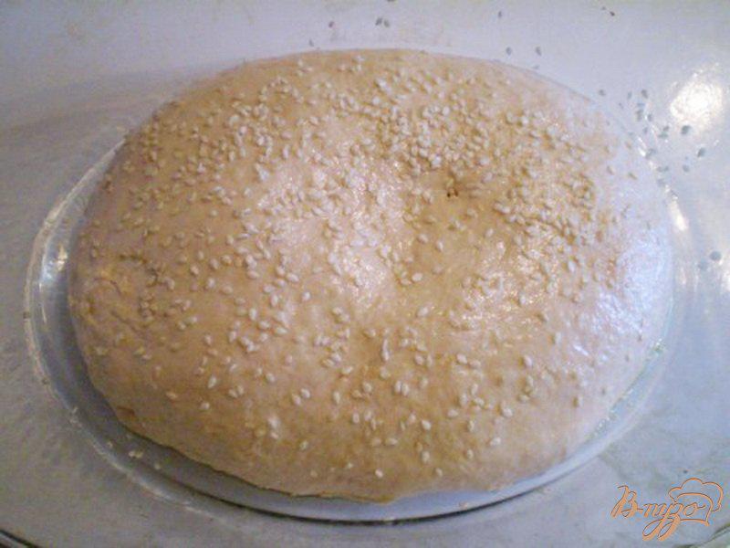 Фото приготовление рецепта: Хлеб на двух видах муки с паприкой и оливковым маслом шаг №5