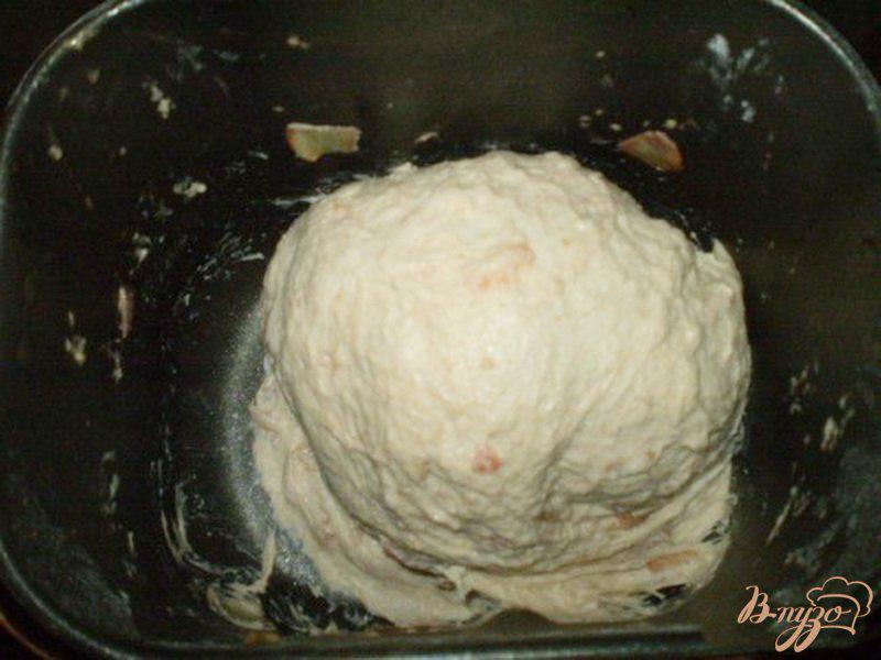 Фото приготовление рецепта: Хлеб с пшеничными отрубями и жареным луком шаг №5