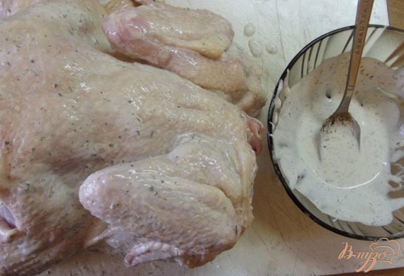 Фото приготовление рецепта: Сочный цыпленок на солевой бане шаг №6
