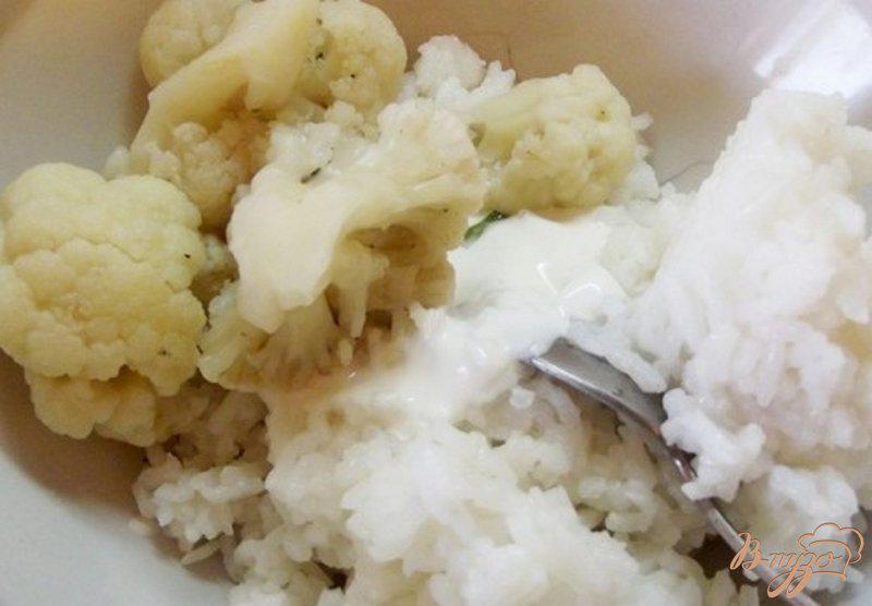 Фото приготовление рецепта: Пюре из риса и цветной капусты шаг №4