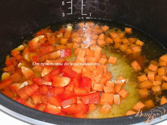 Фото приготовление рецепта: Утка с рисом и овощами (в мультиварке) шаг №4