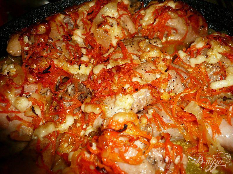 Фото приготовление рецепта: Курочка с морковью по-корейски шаг №12