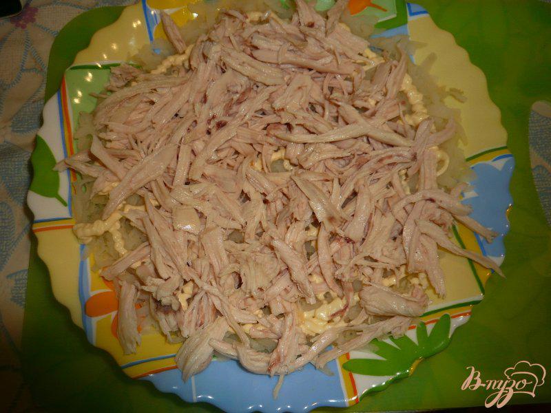 Фото приготовление рецепта: Салат из куриного мяса с морковью по-корейски шаг №4