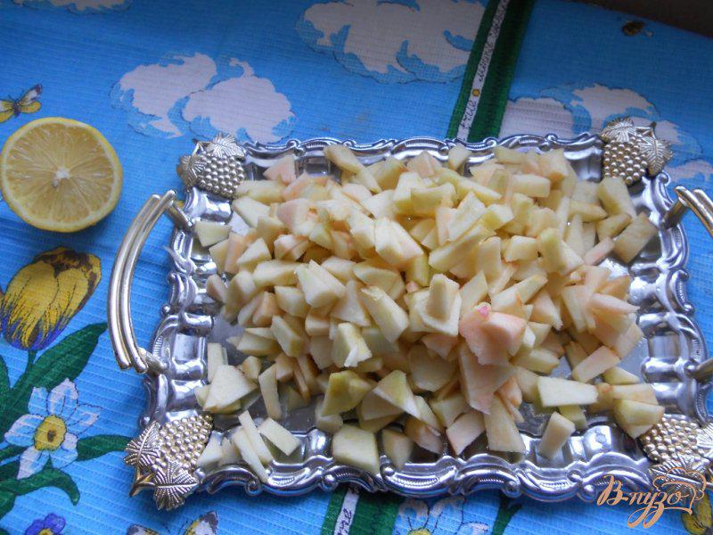 Фото приготовление рецепта: Яблочно-лимонная шарлотка шаг №2