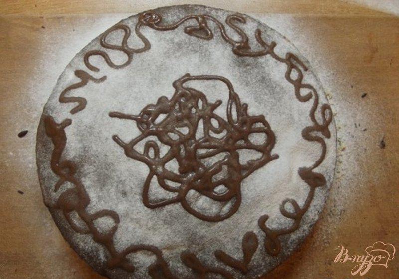 Фото приготовление рецепта: Шифоновый пирог с шоколадным кремом шаг №7