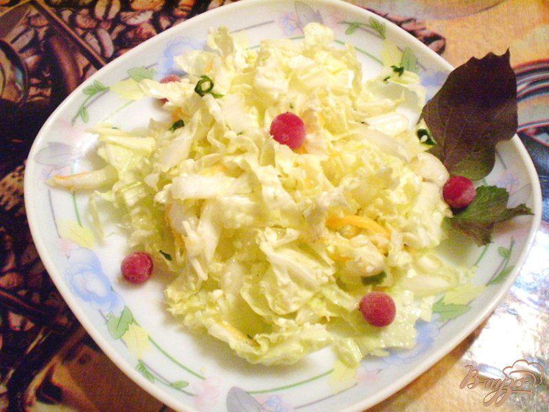 Фото приготовление рецепта: Капустный салат с кунжутом шаг №4