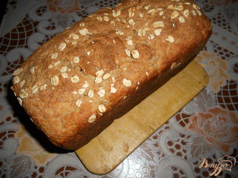 Фото приготовление рецепта: Овсяный хлеб на скорую руку шаг №10