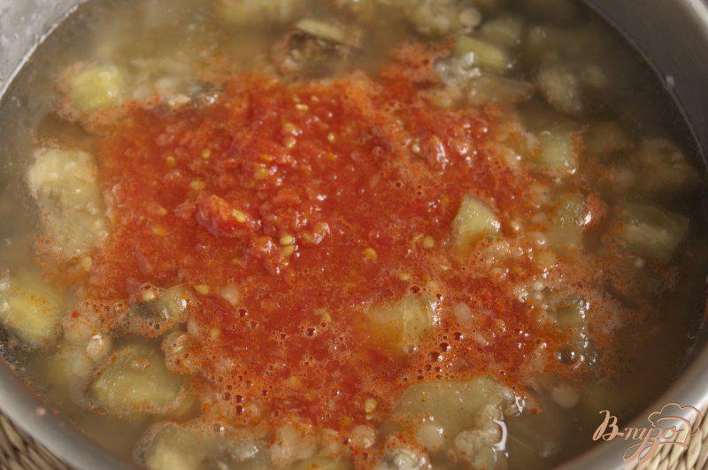 Фото приготовление рецепта: Чечевичный суп-пюре с баклажаном шаг №5