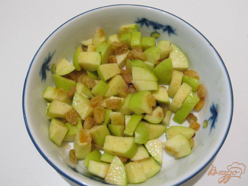 Фото приготовление рецепта: Фруктовый салат с яблоком и корицей шаг №5