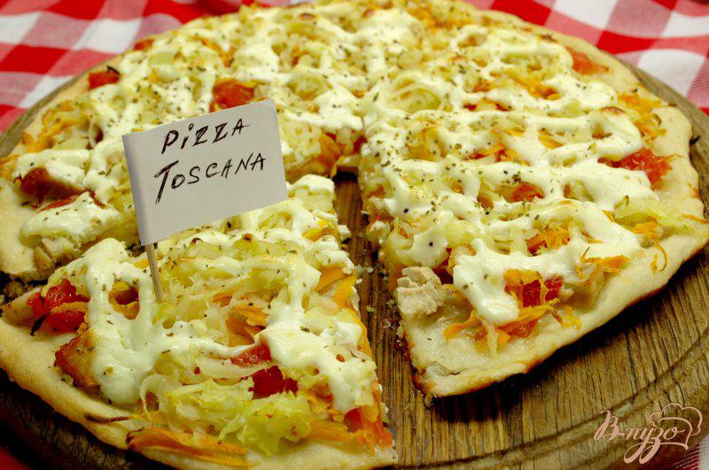 Фото приготовление рецепта: Пицца «Тоскана» (Pizza Toscana) шаг №9