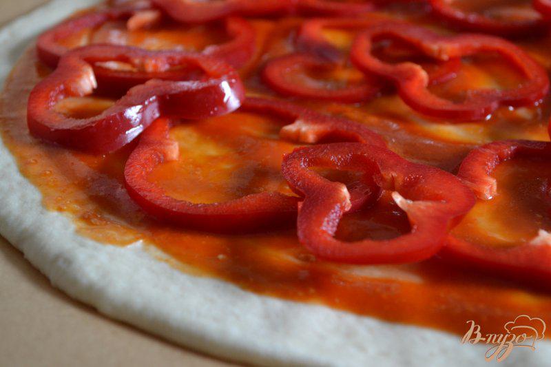 Фото приготовление рецепта: Пицца с консервированной семгой шаг №3