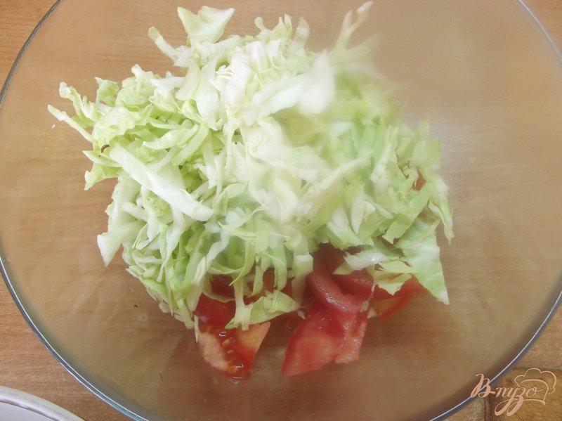 Фото приготовление рецепта: Салат ассорти из овощей и зелени шаг №2