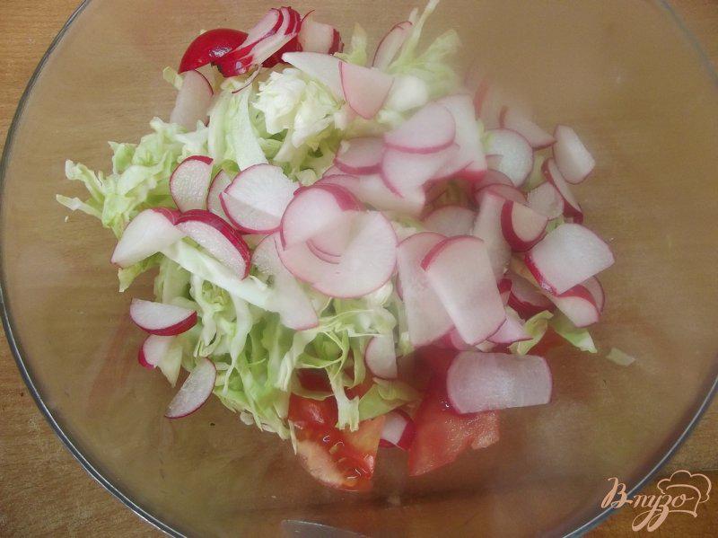 Фото приготовление рецепта: Салат ассорти из овощей и зелени шаг №3