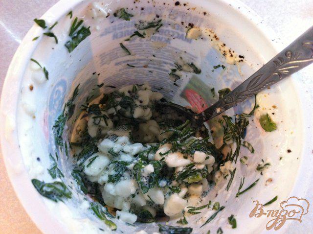Фото приготовление рецепта: Салат из кабачков и творога шаг №6
