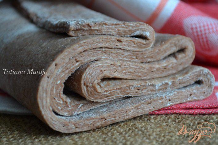 Фото приготовление рецепта: Дрожжевое слоеное тесто (шоколадное) шаг №7
