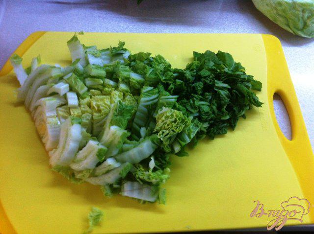 Фото приготовление рецепта: Салат зеленый шаг №2