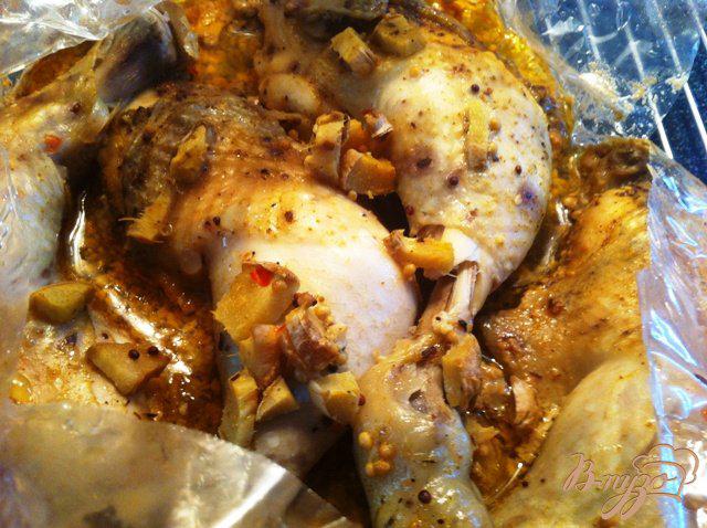 Фото приготовление рецепта: Куриные окорочка в специальном маринаде шаг №11