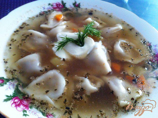 Фото приготовление рецепта: Пельменный суп. шаг №9