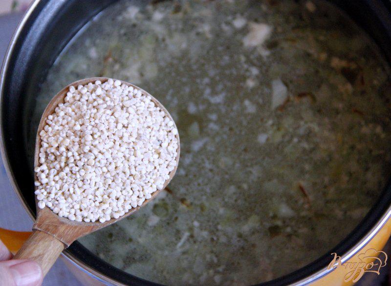 Фото приготовление рецепта: Йогуртовый суп с перловой крупой шаг №3