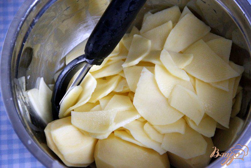 Фото приготовление рецепта: Картофельный слоёный кекс-запеканка шаг №1