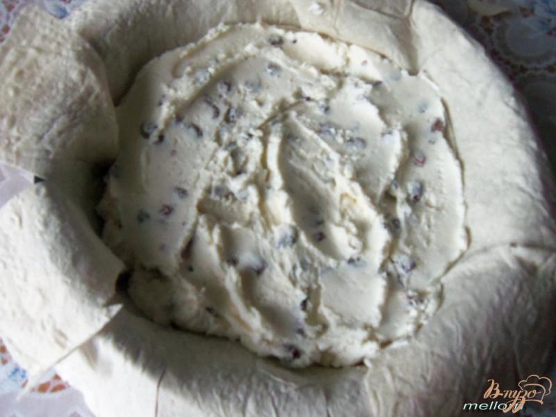 Фото приготовление рецепта: Пирог из лаваша с творожной массой и грушами шаг №4
