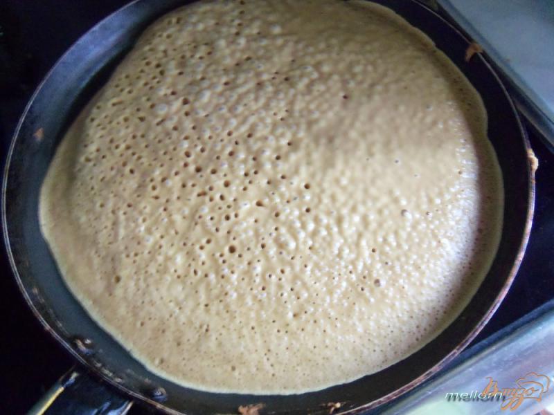 Фото приготовление рецепта: Кофейный торт с заварным кремом (на сковороде) шаг №5