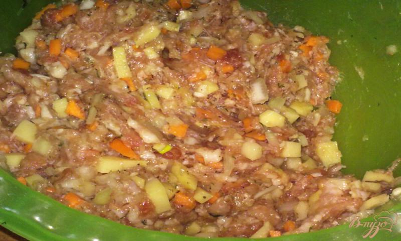 Фото приготовление рецепта: Мясо-овощные колобки шаг №5