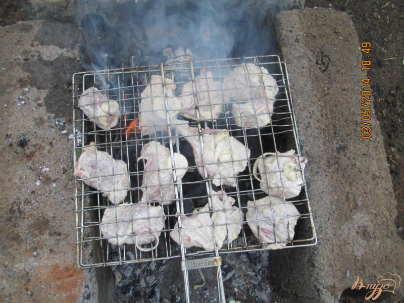 Фото приготовление рецепта: Мясо свинины на костре шаг №2