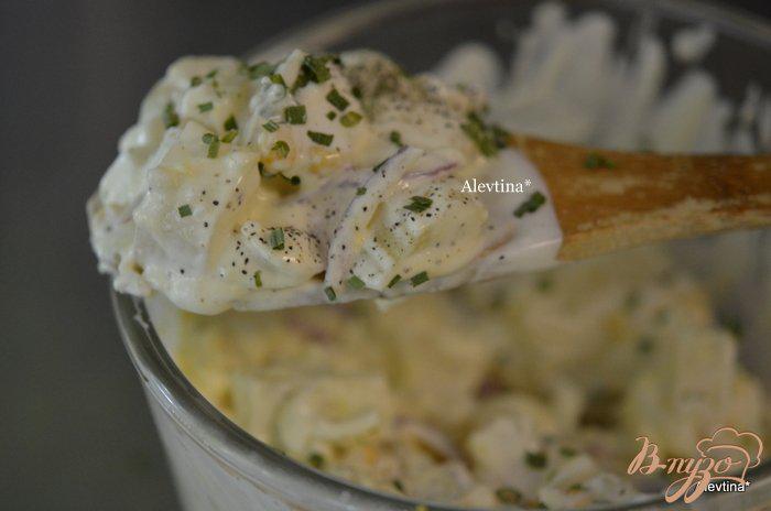 Фото приготовление рецепта: Салат легкий картофельный шаг №3