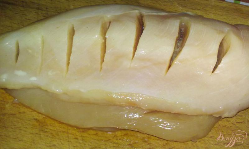 Фото приготовление рецепта: Куриное филе в маринаде шаг №4