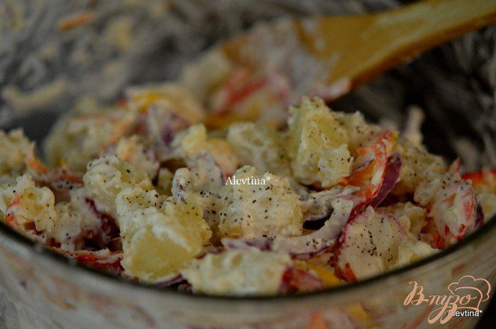 Фото приготовление рецепта: Датский картофельный салат шаг №4