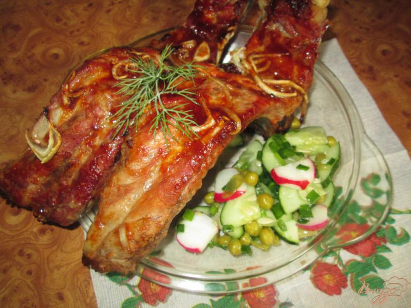 Фото приготовление рецепта: Свиные ребра запеченные в духовке шаг №8