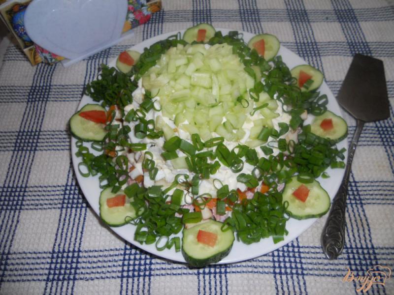 Фото приготовление рецепта: Весенний слоеный салатик шаг №9