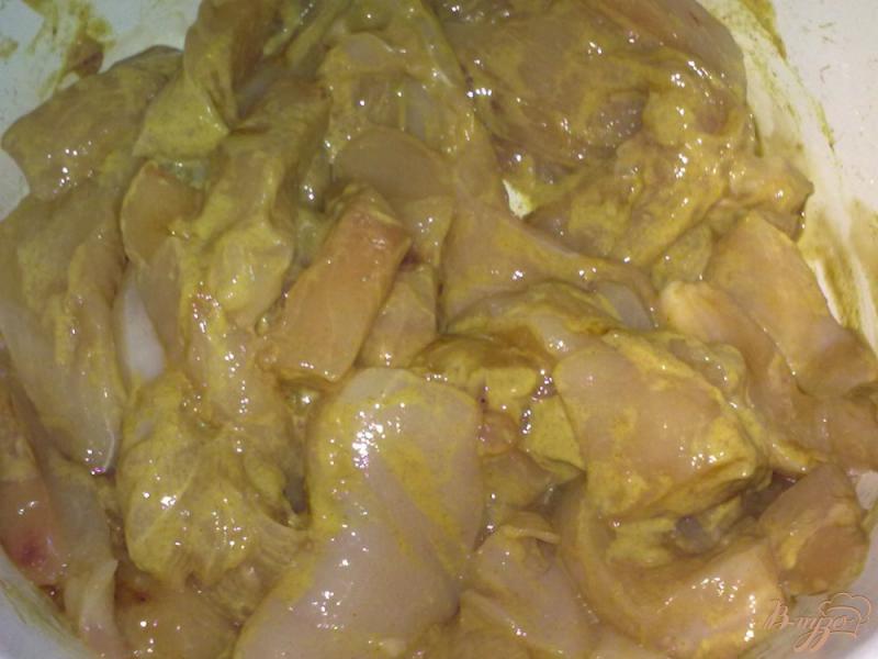 Фото приготовление рецепта: Курица в соево-горчичном соусе шаг №2
