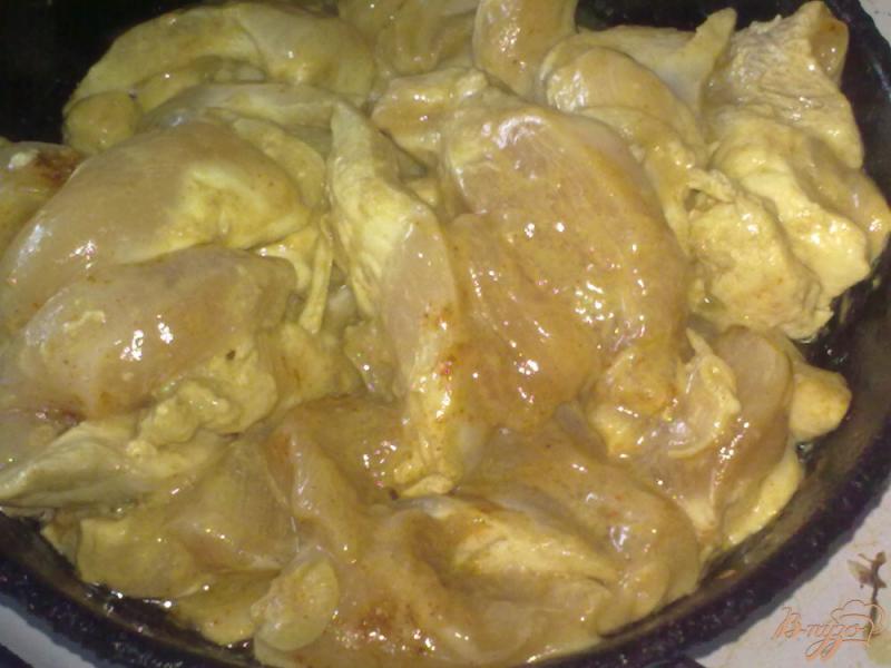 Фото приготовление рецепта: Курица в соево-горчичном соусе шаг №5