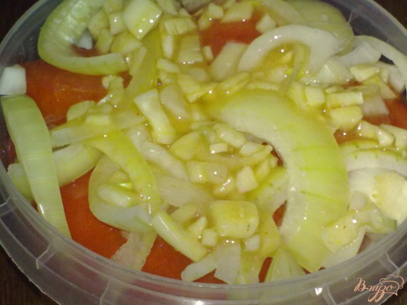 Фото приготовление рецепта: Закуска из томатов шаг №6