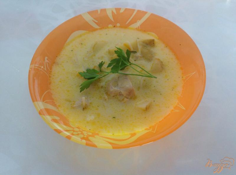 Фото приготовление рецепта: Суп с плавленым сырком шаг №8