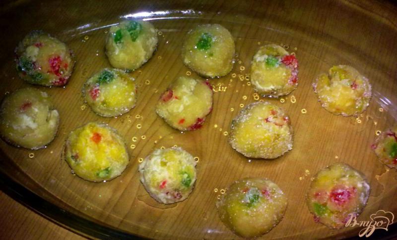 Фото приготовление рецепта: Печенье с леденцами шаг №5