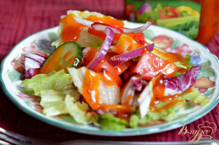 Фото приготовление рецепта: Легкий овощной салат шаг №3