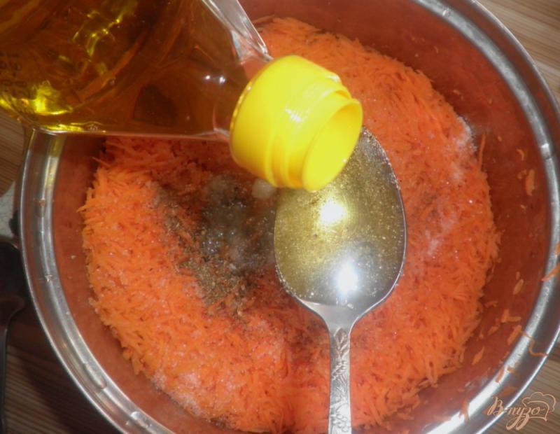 Фото приготовление рецепта: Острая корейская морковка шаг №8