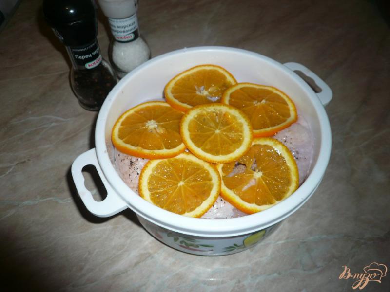 Фото приготовление рецепта: Апельсиновая курочка шаг №3