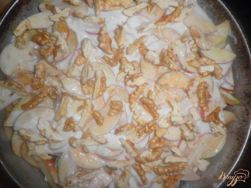 Фото приготовление рецепта: Пирог с овсянкой и яблоками шаг №5