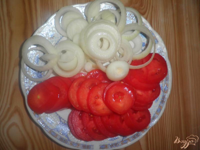 Фото приготовление рецепта: Запеченные баклажаны с помидорами и сыром шаг №2