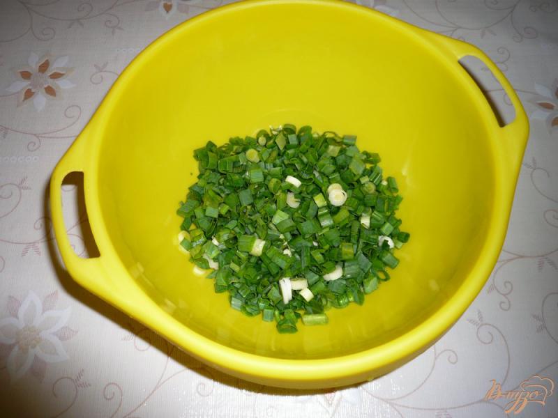 Фото приготовление рецепта: Салат с зелёным луком шаг №1