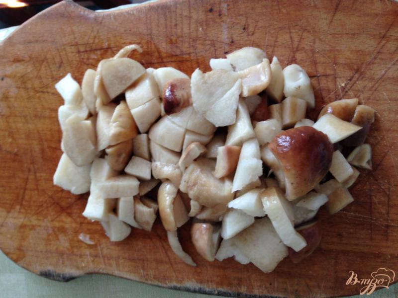 Фото приготовление рецепта: Куриные крылья с тушенными грибами в сливках шаг №8
