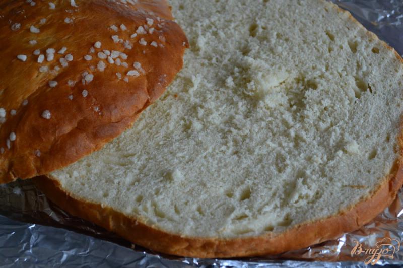 Фото приготовление рецепта: Медовый пирог с прослойкой из маскарпоне шаг №10
