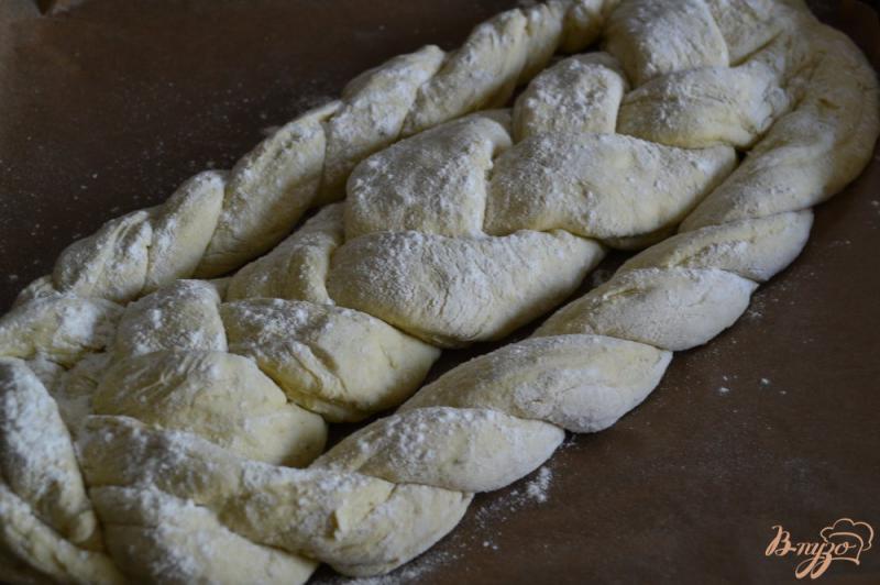 Фото приготовление рецепта: Базиликово-чесночный  хлеб шаг №6
