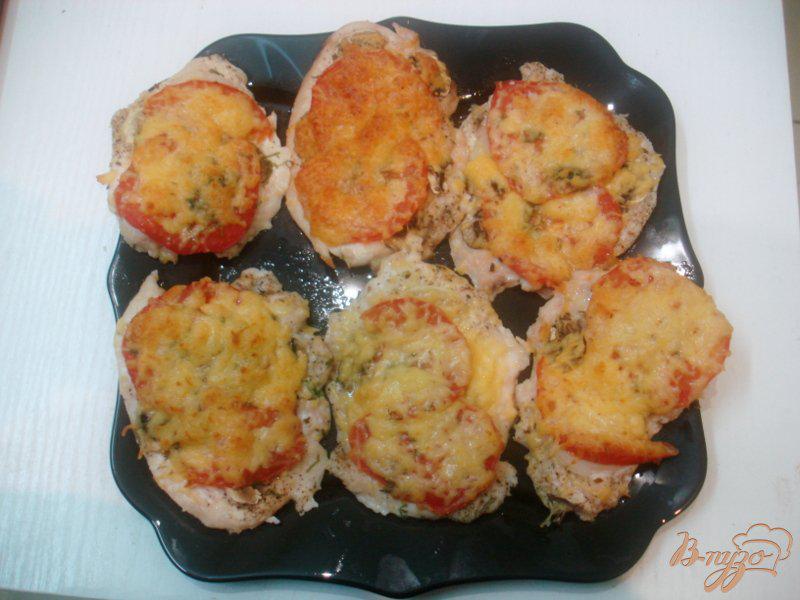 Фото приготовление рецепта: Отбивные с помидорами шаг №8